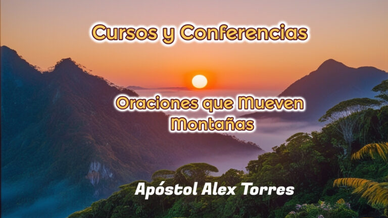 Imagen de una montaña en medio de un atardecer, del curso Oraciones Que Mueven Montañas, de cursosdefe.com